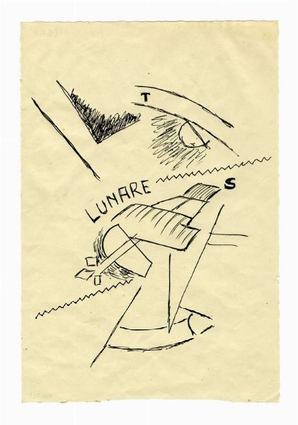 Lotto composto di 3 disegni futuristi.  - Asta Arte Antica, Moderna e Contemporanea - Associazione Nazionale - Case d'Asta italiane