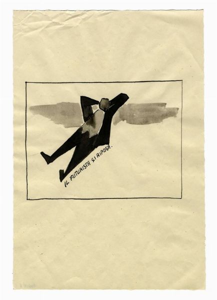 Lotto composto di 6 disegni futuristi.  - Asta Arte Antica, Moderna e Contemporanea - Associazione Nazionale - Case d'Asta italiane