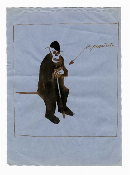 Lotto composto di 6 disegni futuristi.  - Asta Arte Antica, Moderna e Contemporanea - Associazione Nazionale - Case d'Asta italiane