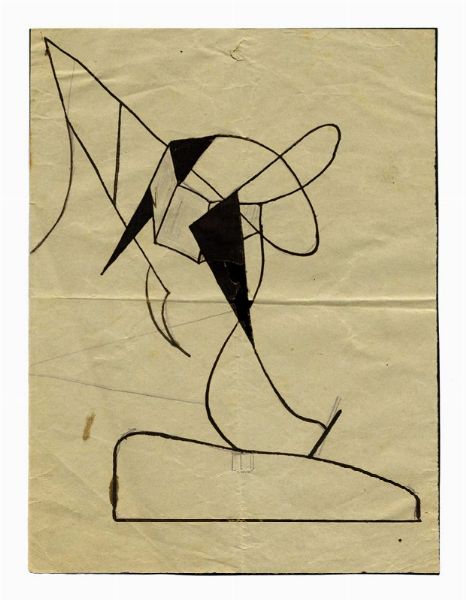 Lotto composto di 7 disegni futuristi.  - Asta Arte Antica, Moderna e Contemporanea - Associazione Nazionale - Case d'Asta italiane