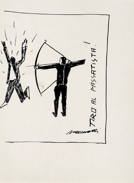 NERINO NANNETTI (NERI) : Lotto composto di 9 disegni.  - Asta Arte Antica, Moderna e Contemporanea - Associazione Nazionale - Case d'Asta italiane