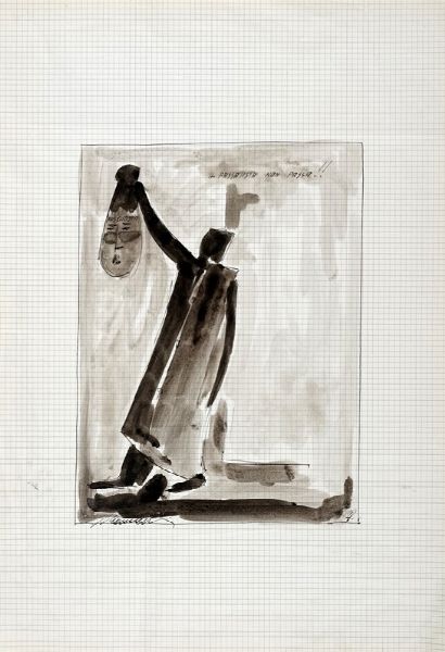 NERINO NANNETTI (NERI) : Lotto composto di 2 disegni.  - Asta Arte Antica, Moderna e Contemporanea - Associazione Nazionale - Case d'Asta italiane