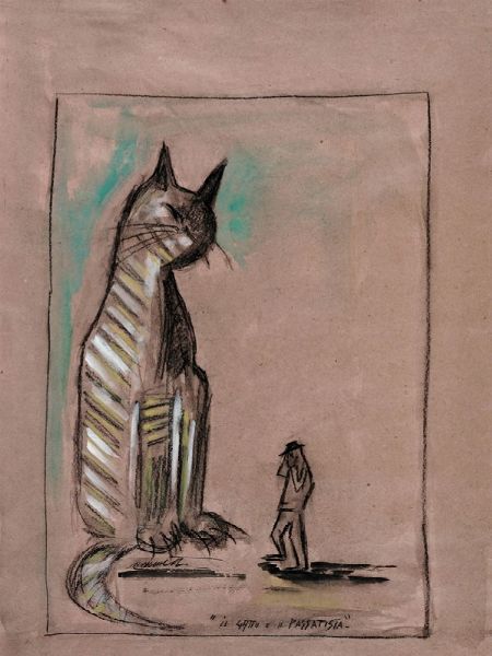 NERINO NANNETTI (NERI) : Lotto composto di 4 disegni.  - Asta Arte Antica, Moderna e Contemporanea - Associazione Nazionale - Case d'Asta italiane