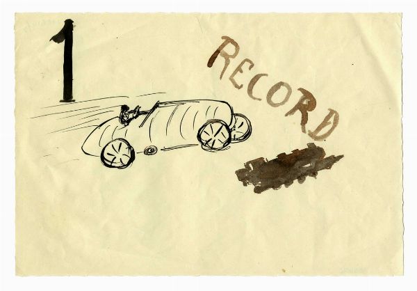 LUCIO VENNA LANDSMANN : Lotto composto di 2 disegni.  - Asta Arte Antica, Moderna e Contemporanea - Associazione Nazionale - Case d'Asta italiane