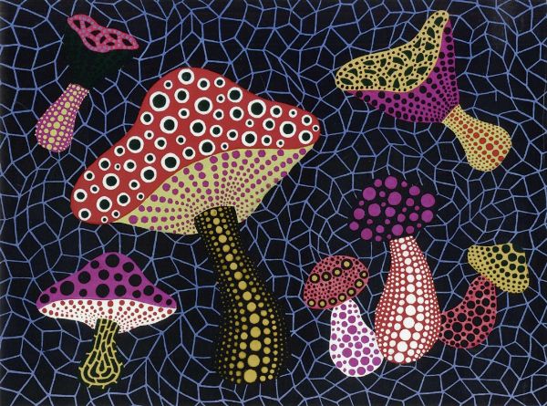 YAYOI KUSAMA : Pumpkins and mushrooms. Lotto composto di 7 incisioni.  - Asta Arte Antica, Moderna e Contemporanea - Associazione Nazionale - Case d'Asta italiane