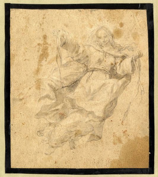 GIOVANNI ANDREA DONDUCCI (DETTO IL MASTELLETTA) : Studio per Madonna della cintola.  - Asta Arte Antica, Moderna e Contemporanea - Associazione Nazionale - Case d'Asta italiane
