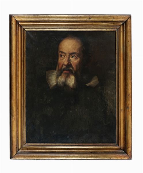 Justus Sustermans : Ritratto di Galileo Galilei.  - Asta Arte Antica, Moderna e Contemporanea - Associazione Nazionale - Case d'Asta italiane