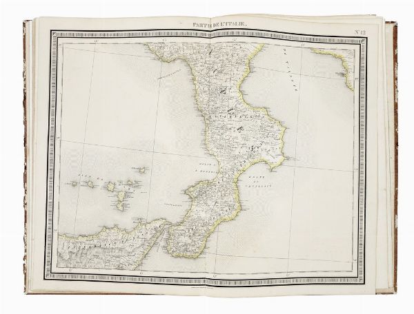 PHILIPPE MARIE GUILLAUME VANDERMAELEN : Carte de l'Italie, comprenant le Royaume des deux Siciles les Etats de l Eglise, la Toscane, le Lombard-Vnitien, les Etats Sardes les Duchs de Parme,plaisance Modne,Massa-Carrara, San Marino et l'Ile de Corse.  - Asta Arte Antica, Moderna e Contemporanea - Associazione Nazionale - Case d'Asta italiane