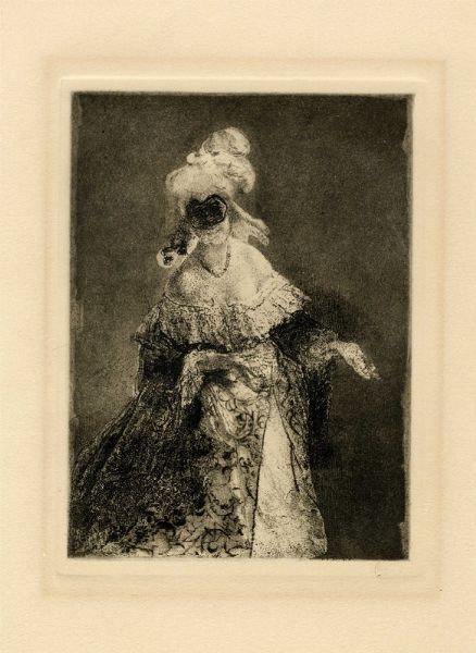 Mos� Bianchi : La maschera.  - Asta Arte Antica, Moderna e Contemporanea - Associazione Nazionale - Case d'Asta italiane