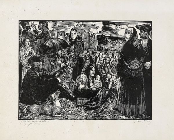 STANIS DESSY : Festa campestre.  - Asta Arte Antica, Moderna e Contemporanea - Associazione Nazionale - Case d'Asta italiane