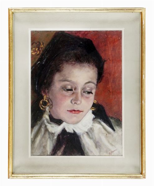 Volto di giovane.  - Asta Arte Antica, Moderna e Contemporanea - Associazione Nazionale - Case d'Asta italiane