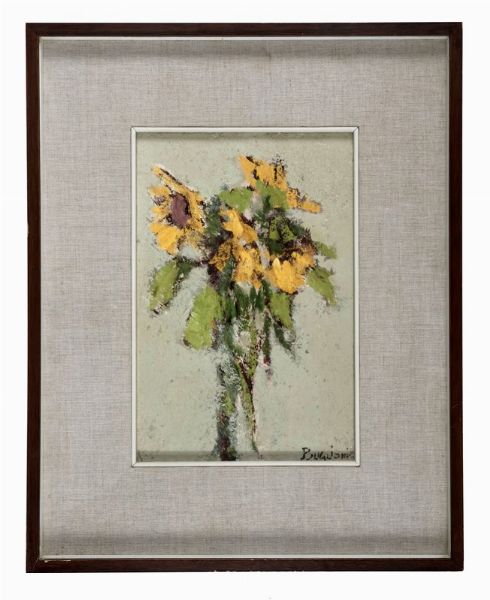 ERNESTO BUGLIONI : Girasoli.  - Asta Arte Antica, Moderna e Contemporanea - Associazione Nazionale - Case d'Asta italiane