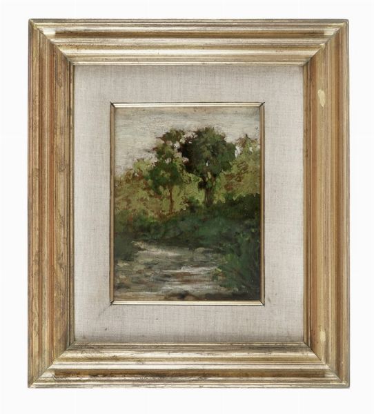 Cesare Ciani : Ruscello.  - Asta Arte Antica, Moderna e Contemporanea - Associazione Nazionale - Case d'Asta italiane