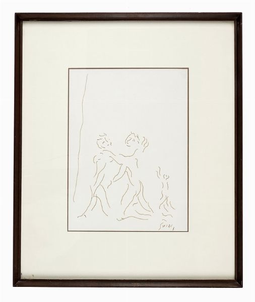 VIRGILIO GUIDI : Coppia di figure.  - Asta Arte Antica, Moderna e Contemporanea - Associazione Nazionale - Case d'Asta italiane