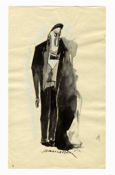 NERINO NANNETTI (NERI) : Lotto composto di 10 caricature.  - Asta Arte Antica, Moderna e Contemporanea - Associazione Nazionale - Case d'Asta italiane