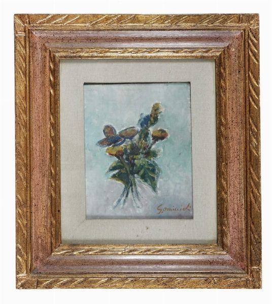 Giovanni Omiccioli : Fiori.  - Asta Arte Antica, Moderna e Contemporanea - Associazione Nazionale - Case d'Asta italiane