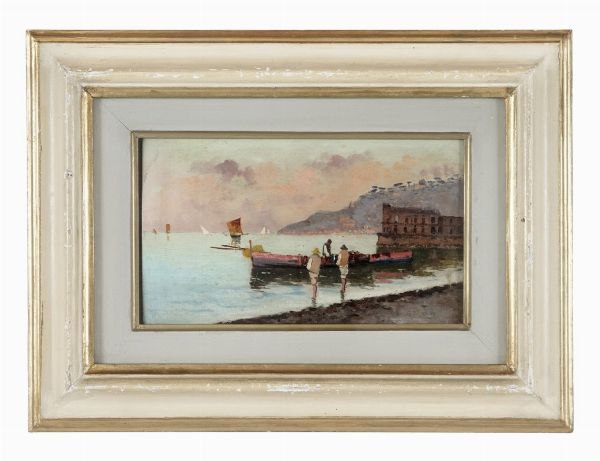 Attilio Pratella : Marina.  - Asta Arte Antica, Moderna e Contemporanea - Associazione Nazionale - Case d'Asta italiane