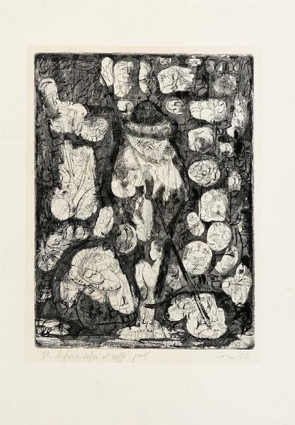 TONO ZANCANARO : Lotto composto di 2 disegni e 2 incisioni.  - Asta Arte Antica, Moderna e Contemporanea - Associazione Nazionale - Case d'Asta italiane