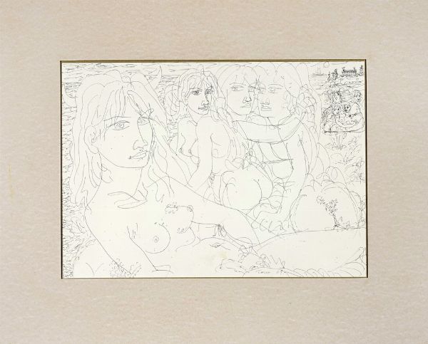 TONO ZANCANARO : Lotto composto di 2 disegni e 2 incisioni.  - Asta Arte Antica, Moderna e Contemporanea - Associazione Nazionale - Case d'Asta italiane