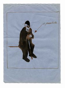 Lotto composto di 6 disegni futuristi.  - Asta Arte Antica, Moderna e Contemporanea - Associazione Nazionale - Case d'Asta italiane