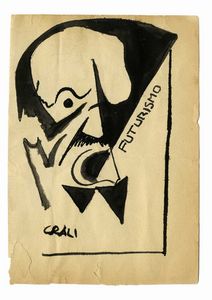 TULLIO CRALI - Ritratto di Marinetti.