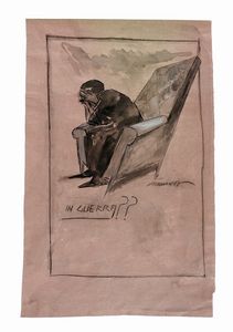 NERINO NANNETTI (NERI) : Lotto composto di 4 disegni.  - Asta Arte Antica, Moderna e Contemporanea - Associazione Nazionale - Case d'Asta italiane