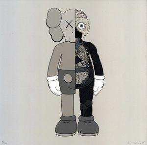 KAWS [PSEUD. DI DONNELLY BRIAN] : Lotto composto di 3 piccoli manifesti.  - Asta Arte Antica, Moderna e Contemporanea - Associazione Nazionale - Case d'Asta italiane