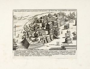 GIACOMO LAURO - Vera capitolii et arcis romanae topographia ex vetusteis monumenteis delineata.
