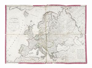 EUSBE GIRAULT DE SAINT-FARGEAU : Carte routiere de la France Dedie aux souscripteurs du Guide pittoresque.  - Asta Arte Antica, Moderna e Contemporanea - Associazione Nazionale - Case d'Asta italiane