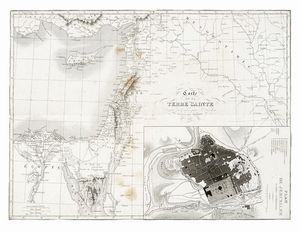 PIERRE ANTOINE TARDIEU - Carte de la Terre Sainte Dresse et Grave par P. Tardieu.
