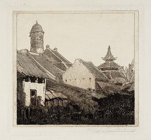 WIJNAND OTTO JAN NIEUWENKAMP - Lotto composto di 2 incisioni.