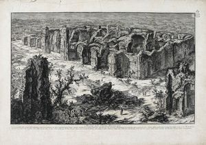 GIOVANNI BATTISTA PIRANESI - Rovine delle Terme Antoniniane.