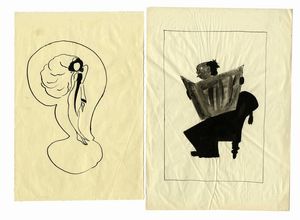 Lotto composto di 24 disegni.  - Asta Arte Antica, Moderna e Contemporanea - Associazione Nazionale - Case d'Asta italiane