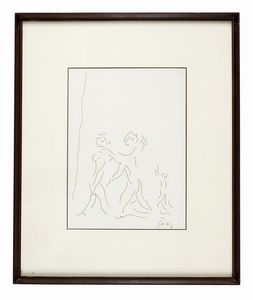 VIRGILIO GUIDI - Coppia di figure.