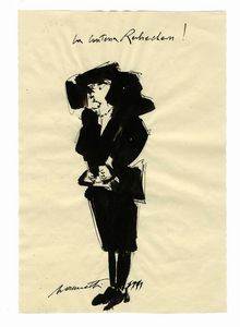 NERINO NANNETTI (NERI) : Lotto composto di 10 caricature.  - Asta Arte Antica, Moderna e Contemporanea - Associazione Nazionale - Case d'Asta italiane