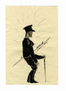 NERINO NANNETTI (NERI) : Lotto composto di 21 disegni a tema militare.  - Asta Arte Antica, Moderna e Contemporanea - Associazione Nazionale - Case d'Asta italiane