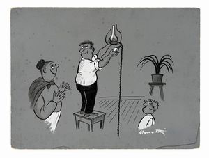 NERINO NANNETTI (NERI) - Lotto composto di 3 tavole caricaturali.