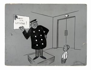 NERINO NANNETTI (NERI) : Lotto composto di 3 tavole caricaturali.  - Asta Arte Antica, Moderna e Contemporanea - Associazione Nazionale - Case d'Asta italiane