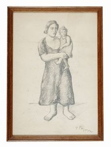 Guido Peyron - Donna con bambino.