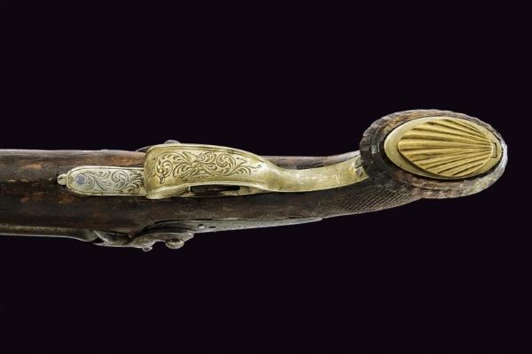 Pistola a due canne a luminello  - Asta La Collezione di Armi Antiche di un Gentiluomo Californiano - Associazione Nazionale - Case d'Asta italiane