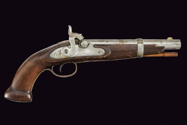 Pistola a luminello  - Asta La Collezione di Armi Antiche di un Gentiluomo Californiano - Associazione Nazionale - Case d'Asta italiane