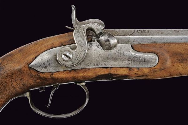 Pistola composita a luminello  - Asta La Collezione di Armi Antiche di un Gentiluomo Californiano - Associazione Nazionale - Case d'Asta italiane