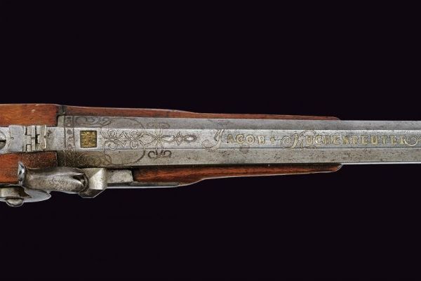 Pistola composita a luminello  - Asta La Collezione di Armi Antiche di un Gentiluomo Californiano - Associazione Nazionale - Case d'Asta italiane