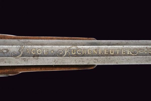 Pistola composita a luminello  - Asta La Collezione di Armi Antiche di un Gentiluomo Californiano - Associazione Nazionale - Case d'Asta italiane