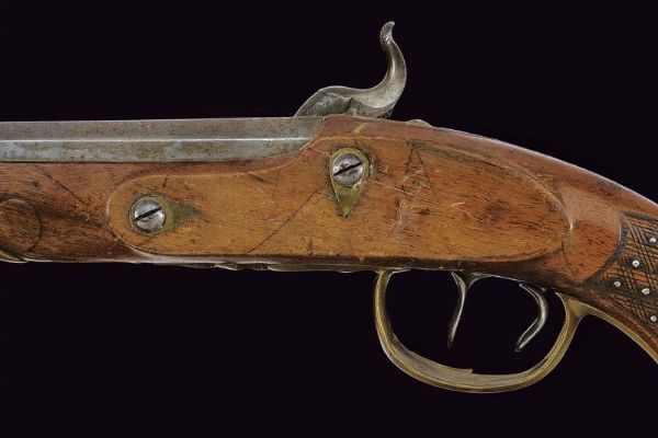 Pistola a luminello  - Asta La Collezione di Armi Antiche di un Gentiluomo Californiano - Associazione Nazionale - Case d'Asta italiane