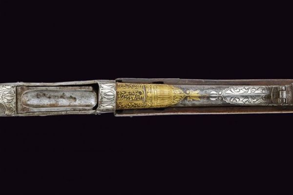 Fucile tipo Martini-Henry con decorazioni in oro e argento  - Asta La Collezione di Armi Antiche di un Gentiluomo Californiano - Associazione Nazionale - Case d'Asta italiane