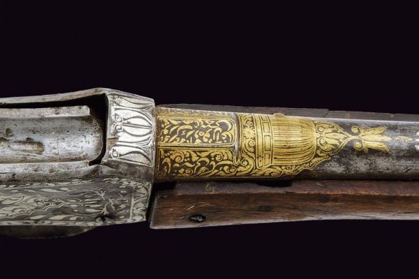 Fucile tipo Martini-Henry con decorazioni in oro e argento  - Asta La Collezione di Armi Antiche di un Gentiluomo Californiano - Associazione Nazionale - Case d'Asta italiane