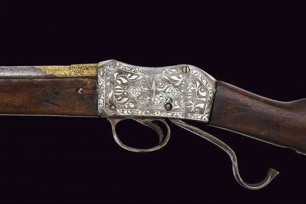 Fucile tipo Martini-Henry con decorazioni in oro e argento  - Asta La Collezione di Armi Antiche di un Gentiluomo Californiano - Associazione Nazionale - Case d'Asta italiane