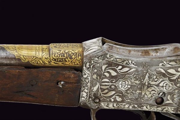 Fucile tipo Martini-Henry con decorazioni in oro e argento  - Asta La Collezione di Armi Antiche di un Gentiluomo Californiano - Associazione Nazionale - Case d'Asta italiane