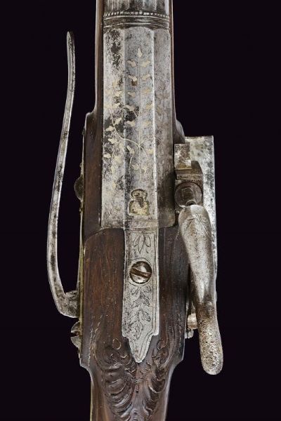 Pistola alla micheletta a luminello da viaggio  - Asta La Collezione di Armi Antiche di un Gentiluomo Californiano - Associazione Nazionale - Case d'Asta italiane